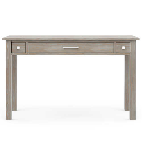 Simpli Home - Avalon Solid Wood Contemporary 47 inch Wide Writing Office Desk - Distressed Grey