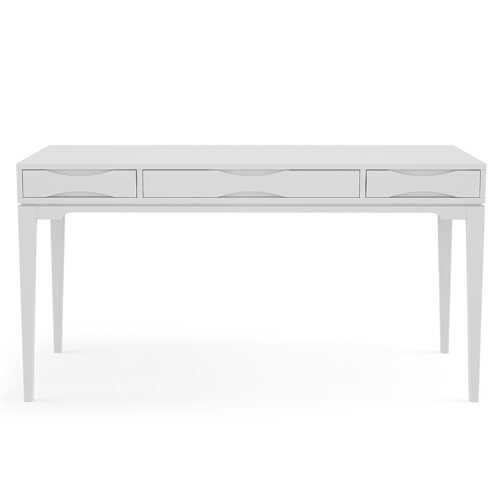 Simpli Home - Harper SOLID HARDWOOD Mid Century Modern 60 inch Wide Desk in - White