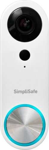 SimpliSafe - Pro Video Doorbell - Wired - White