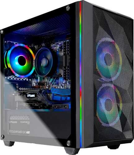 SkyTech Gaming  - Chronos Mini Computer PC Desktop - AMD Ryzen 5 3600 - NVIDIA GeForce RTX 2060 - 1TB SSD - 16G Memory - Black