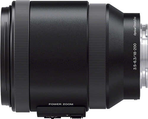 Sony - 18-200mm f/3.5-6.3 Power Zoom E-Mount Standard Zoom Lens - Black