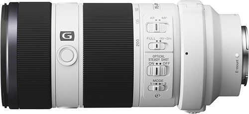 Sony - 70-200mm f/4 G E-Mount Telephoto Zoom Lens - White