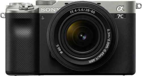 Sony - Alpha 7C Full-frame Compact Mirrorless Camera Kit - Silver