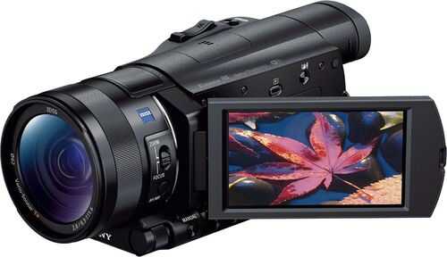 Rent to own Sony - AX100 4K HD Flash Memory Premium Camcorder - Black