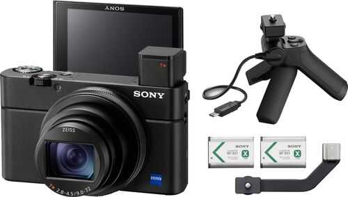 Sony - Cyber-shot DSC-RX100 VII 20.1-Megapixel Shooting Grip Kit Digital Camera - Black