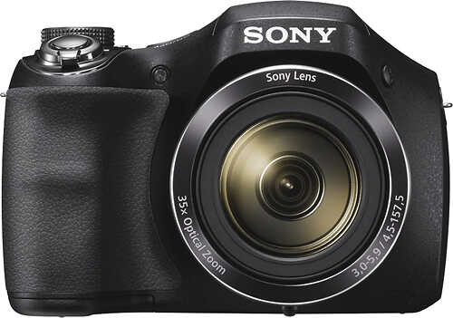 Sony - DSC-H300 20.1-Megapixel Digital Camera - Black
