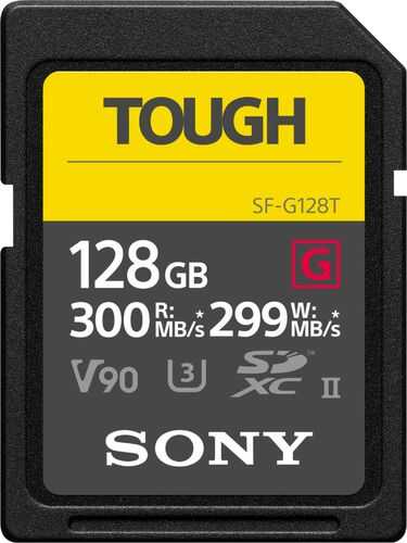 Sony - TOUGH G Series - 128GB SDXC UHS-II Memory Card