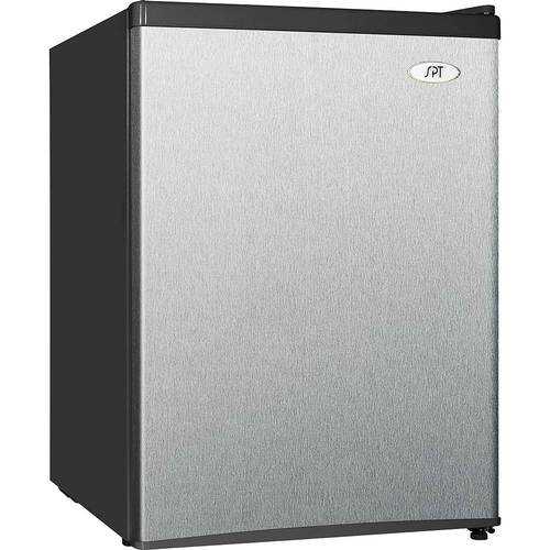 SPT - 2.4 Cu. Ft. Mini Fridge - Stainless steel