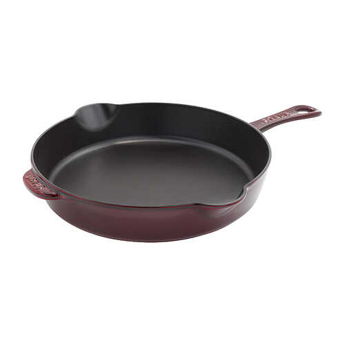 Staub Cast Iron 11-inch Traditional Skillet - Grenadine - Grenadine
