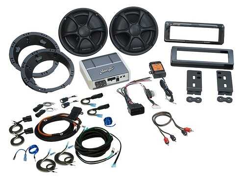 Stinger - Complete Plug and Play 350W Audio System for Select 1998-2013 Harley-Davidson Touring Motorcycles - Silver