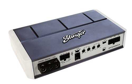 Stinger - Micro 4-Channel 700 Watt Marine/Powersports Amplifier - Silver
