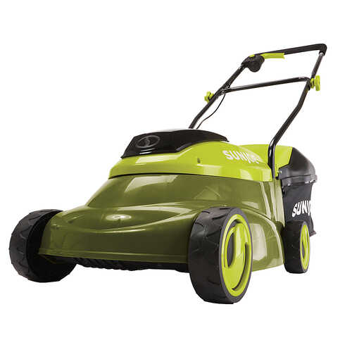 Sun Joe - MJ24C-14-XR 24-Volt iON+ Cordless Brushless Lawn Mower Kit | 14-Inch | W/ 5.0-Ah Battery and Charger - Green