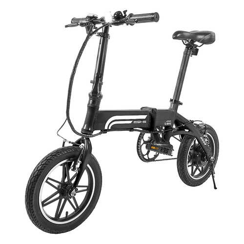 Rent to own Swagtron - SwagCycle EB-5 14" Foldable Electric Bike w/30 mi Max Operating Range & 15.5 mph Max Speed - Black