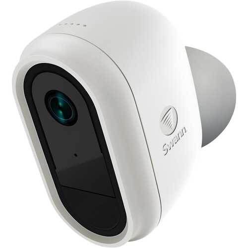 Swann - Indoor/Outdoor 1080p Wi-Fi Wire-Free Surveillance Camera - White