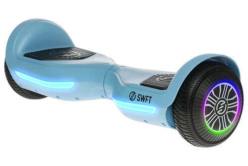 SWFT - Blaze Hoverboard w/ 3mi Max Operating Range & 7 mph Max Speed - Sky (Blue)