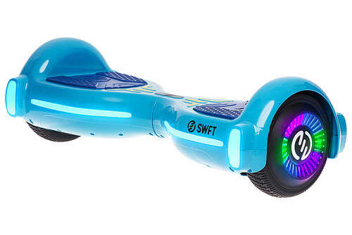 SWFT - Flash Hoverboard w/ 3mi Max Operating Range & 7 mph Max Speed - Marine (Blue)