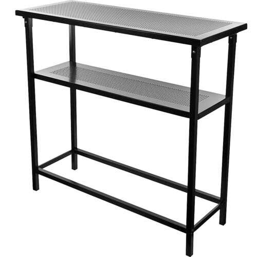 Rent to own Trademark Home - Deluxe Metal Portable Bar Table with Carrying Case - Black