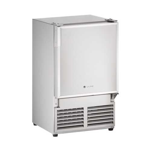 Rent to own U-Line - Marine Series 14" 22.9-Lb. Freestanding Icemaker - Stainless solid