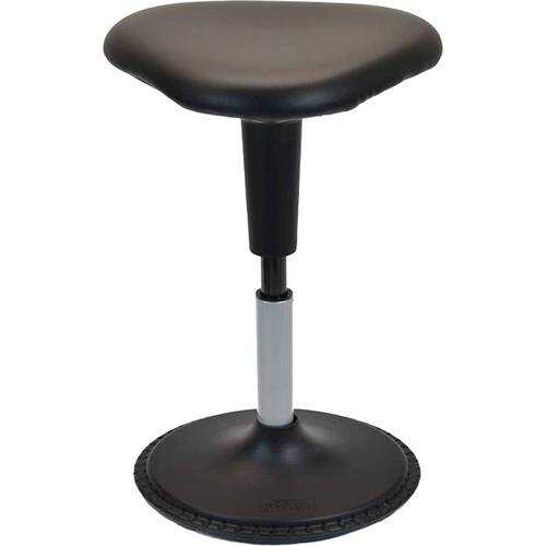 Uncaged Ergonomics Vinyl Wobble Stool Black