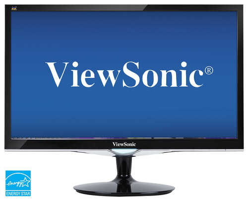 ViewSonic - 23.6" LED HD Monitor (DVI, HDMI, VGA) - Black