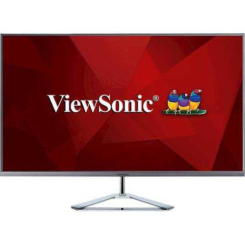 ViewSonic - 32" IPS LED FHD Monitor - Black and Silver