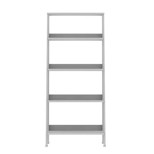 Walker Edison - 4-Shelf Ladder Bookcase - White