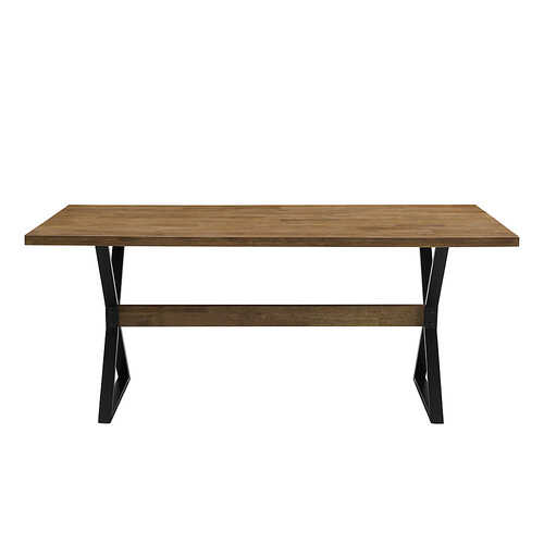 Walker Edison - 72” Modern Farmhouse Solid Wood Dining Table - Reclaimed Barnwood