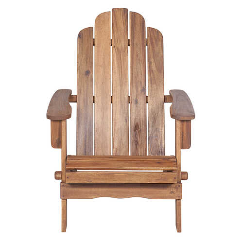 Walker Edison - Cypress Acacia Wood Adirondack Chair - Brown
