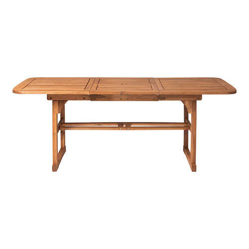 Walker Edison - Cypress Acacia Wood Outdoor Dining Table - Brown
