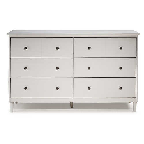 Walker Edison - Modern 6-Drawer Dresser - White