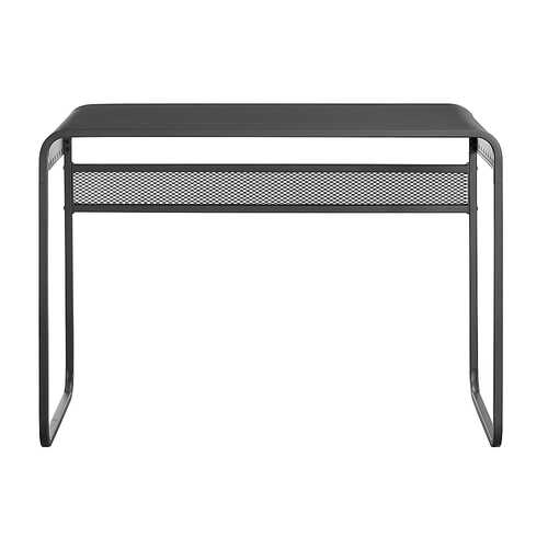 Walker Edison - Modern Curve Top Metal Desk - Gunmetal Gray