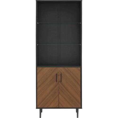 Lease Walker Edison - Modern Wood Bookmatch Storage Bookcase
