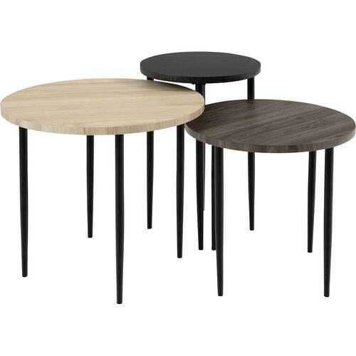 Pay Later Financing For Walker Edison Round Coffee Table Set