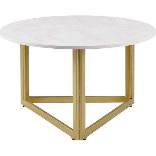 Lease to own Walker Edison Round Modern Coffee Table