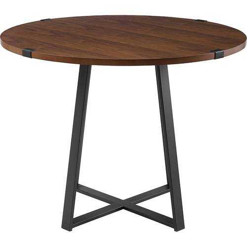 Make Payments On Walker Edison - Round Urban Industrial Wood Table