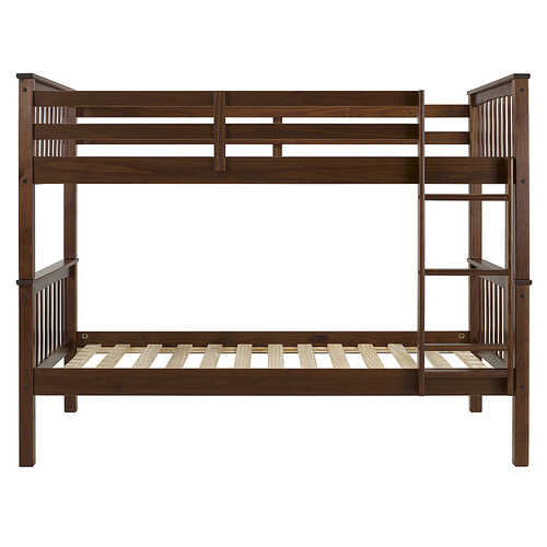 Lease-to-Own Walker Edison - Wood Frame Twin over Twin Bunk Bed