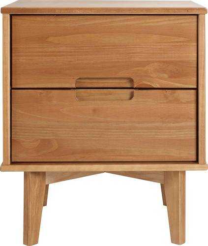 Walker Edison - Wood Nightstand - Caramel