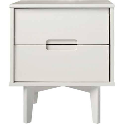 Walker Edison - Wood Nightstand - White