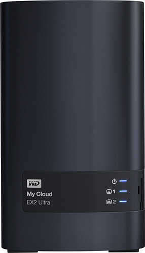 WD - My Cloud EX2 Ultra 12TB 2-Bay RAID External Network Hard Drive - Charcoal - Charcoal
