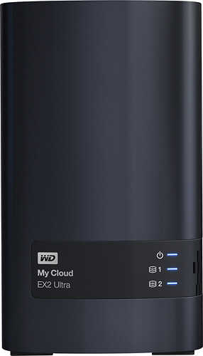 Rent to own WD - My Cloud EX2 Ultra 4TB 2-Bay RAID External Network Hard Drive - Charcoal - Charcoal