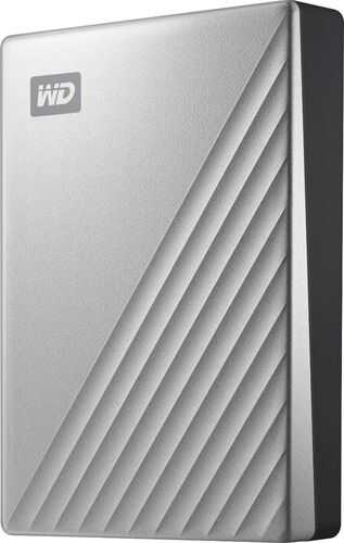 Rent to own WD - My Passport Ultra 4TB External USB 3.0 Portable Hard Drive - Silver