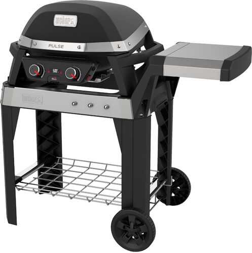 Weber - Pulse 2000 Electric Outdoor Grill With Cart - Black