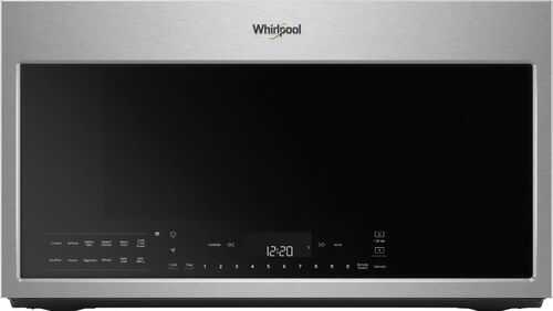 Whirlpool - 1.9 Cu. Ft. Convection  Over-the-Range Fingerprint Resistant  Microwave with Sensor Cooking -Stainless Steel - Fingerprint Resistant Stainless Steel