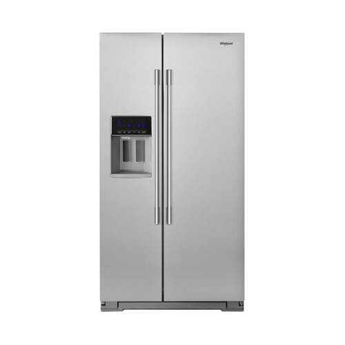 Whirlpool - 20.6 Cu. Ft. Side-by-Side Counter-Depth Refrigerator - Fingerprint Resistant Stainless Steel