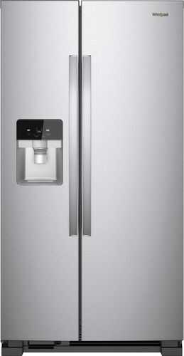 Whirlpool - 21.4 Cu. Ft. Side-by-Side Refrigerator Fingerprint Resistant - Fingerprint Resistant Stainless Steel