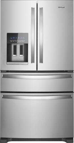 Whirlpool - 24.5 Cu. Ft. 4-Door French Door Refrigerator - Fingerprint Resistant Stainless Steel