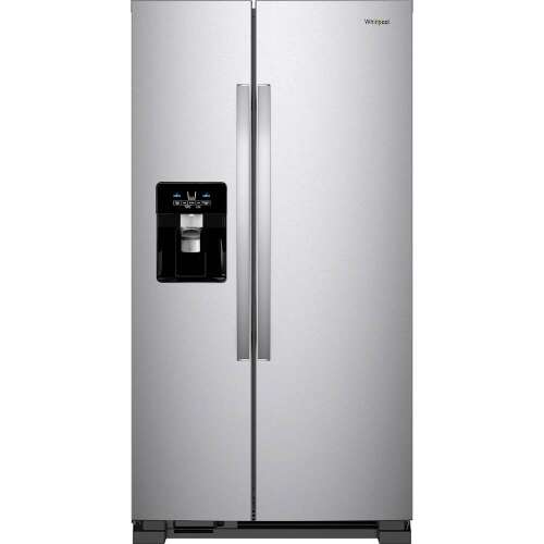 Whirlpool - 24.5 Cu. Ft. Side-by-Side Refrigerator - Fingerprint Resistant Stainless Steel