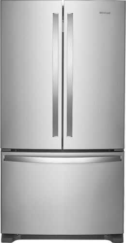 Whirlpool - 25.2 Cu. Ft. French Door Refrigerator with Internal Water Dispenser - Fingerprint Resistant Stainless Steel