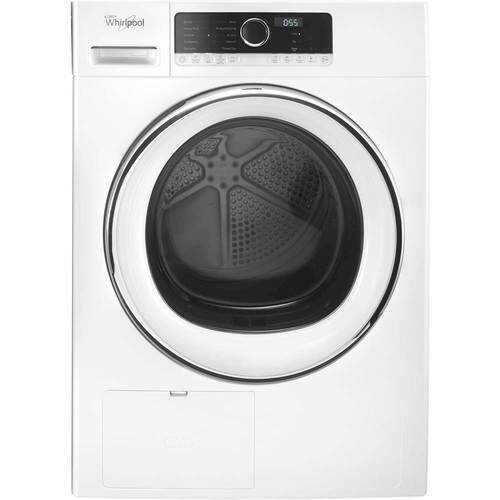 Rent to own Whirlpool - 4.3 Cu. Ft. 10-Cycle Compact Heat Pump Electric Dryer with Wrinkle Shield - White