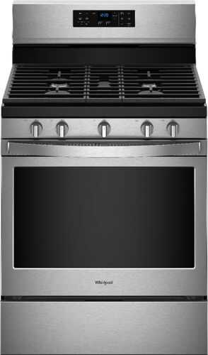 Whirlpool - 5.0 Cu. Ft. Self-Cleaning Freestanding Gas Convection Range - Fingerprint Resistant Stainless Steel